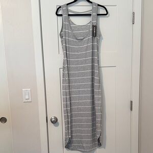 Kindred Bravely Striped Midi Nursing/Maternity Dress